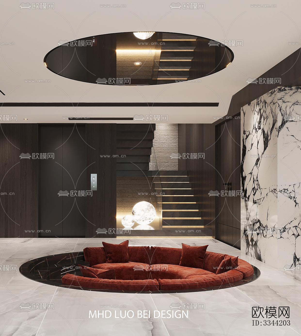 现代别墅效果图下载（渲染图10）