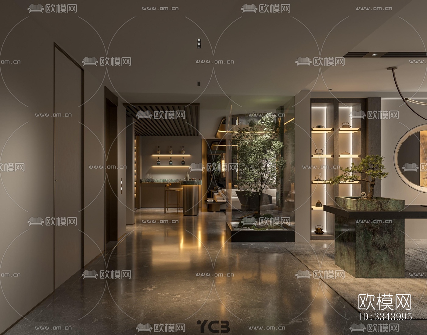 现代别墅效果图下载（渲染图3）