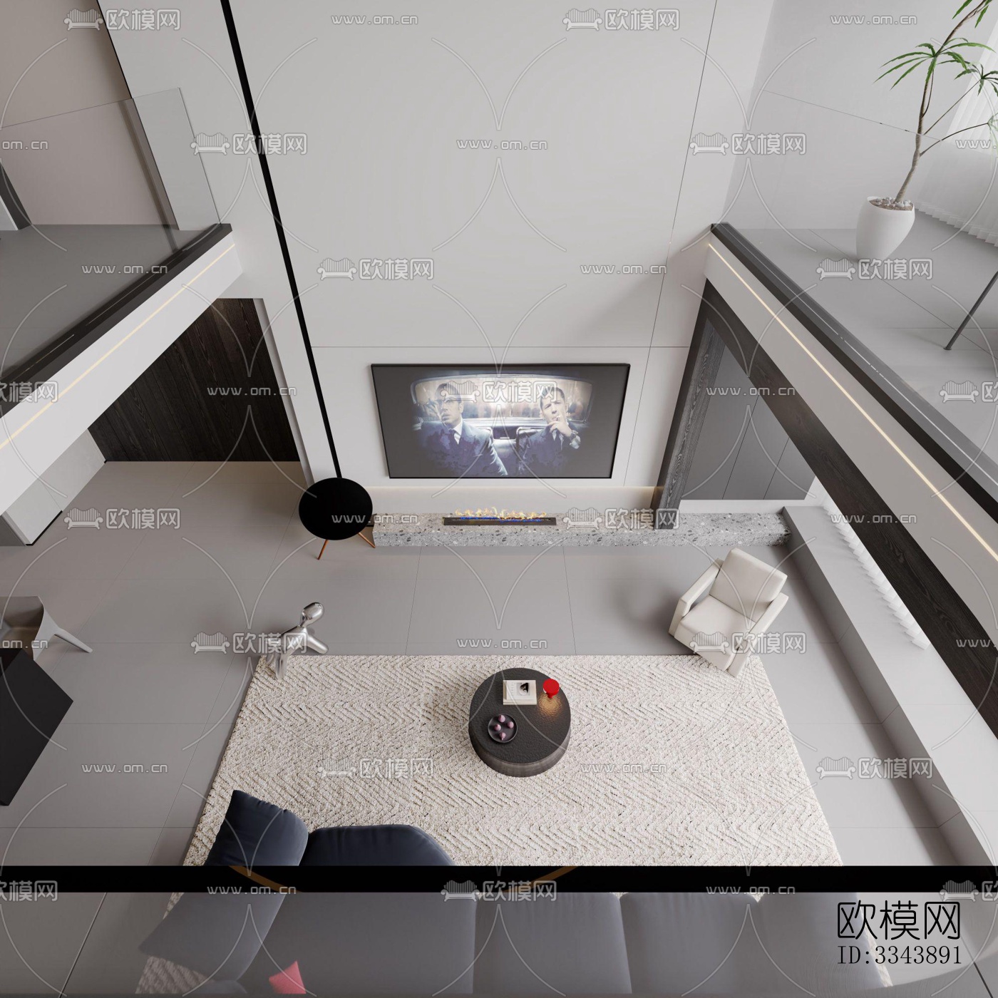 现代别墅效果图下载（渲染图2）