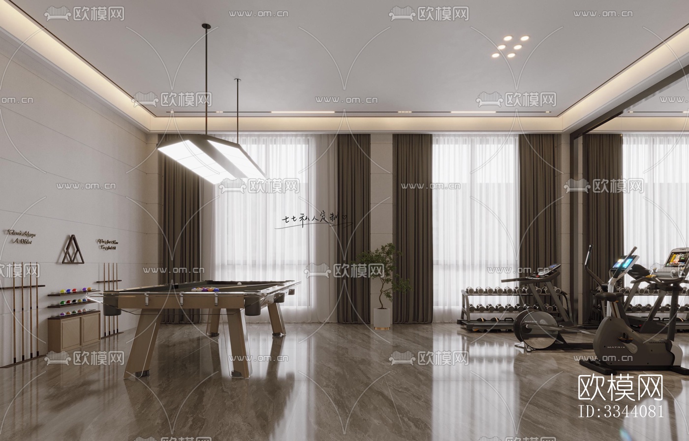 现代别墅效果图下载（渲染图7）