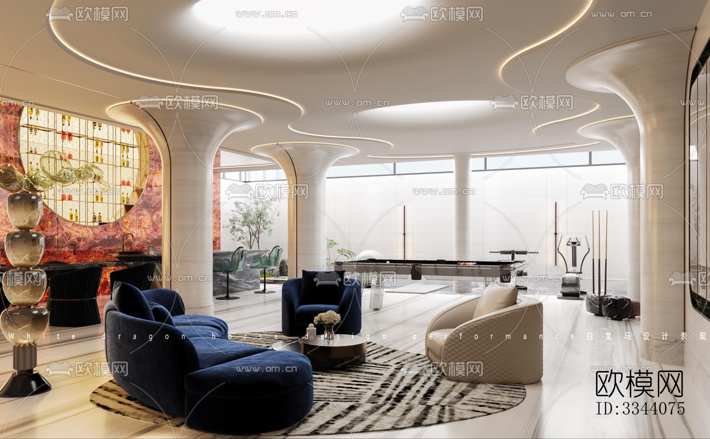 现代别墅效果图下载（渲染图6）