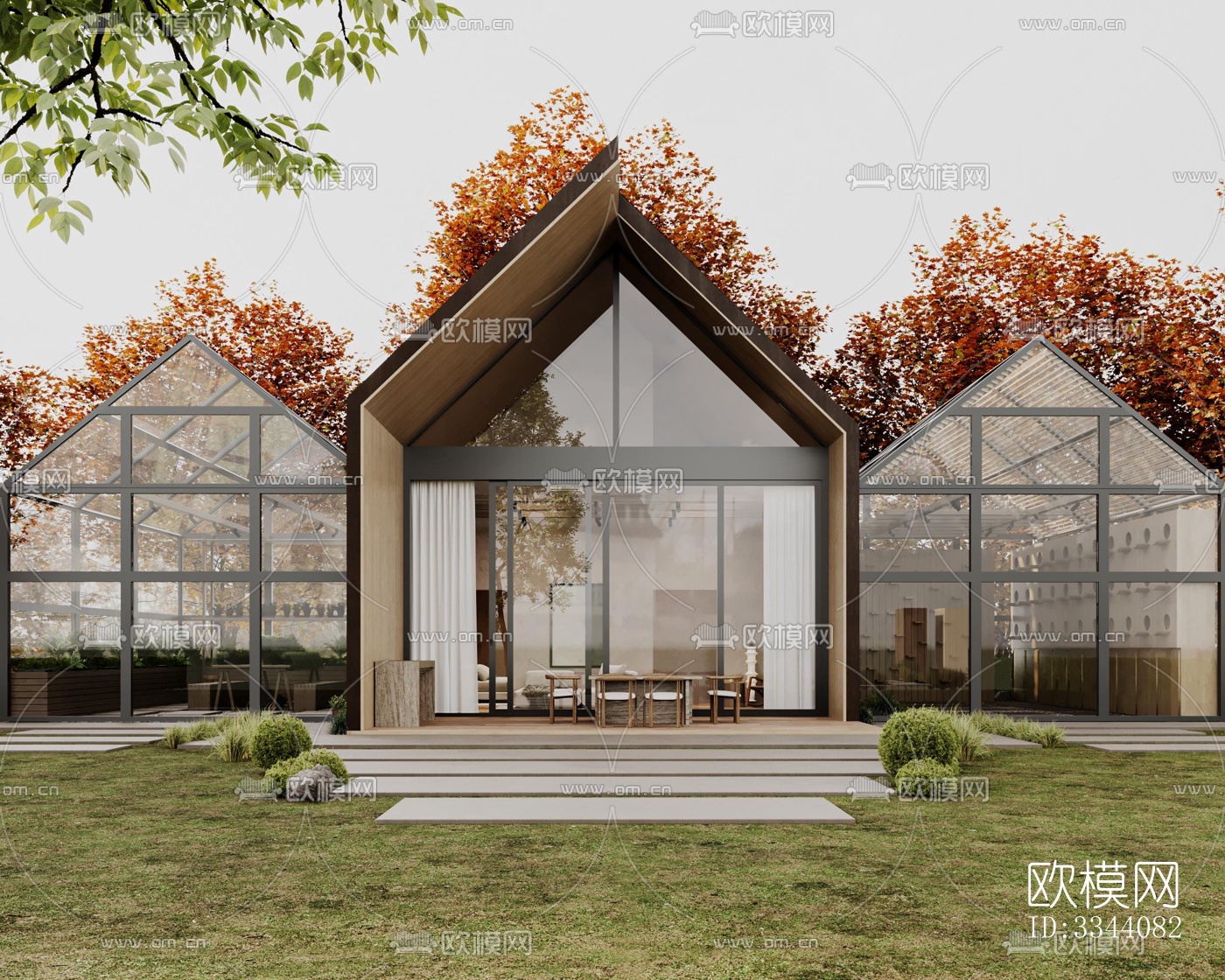 现代别墅效果图下载（渲染图2）