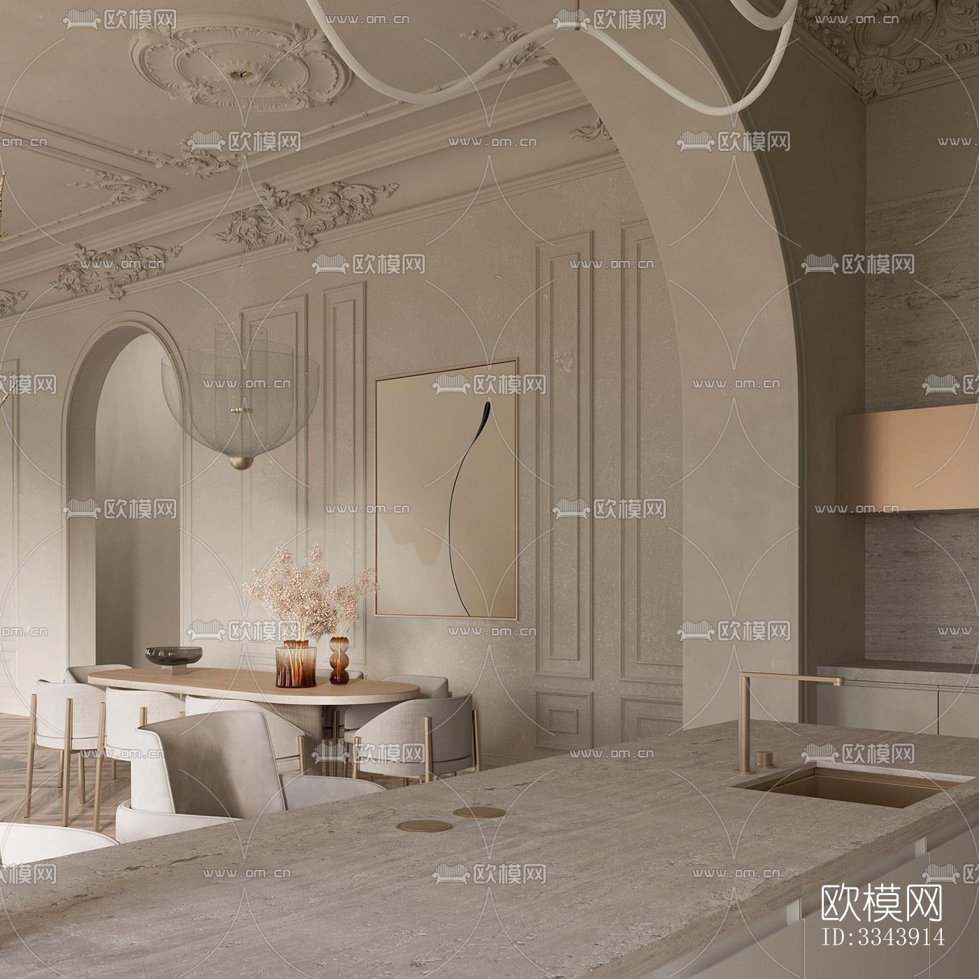 现代别墅效果图下载（渲染图4）