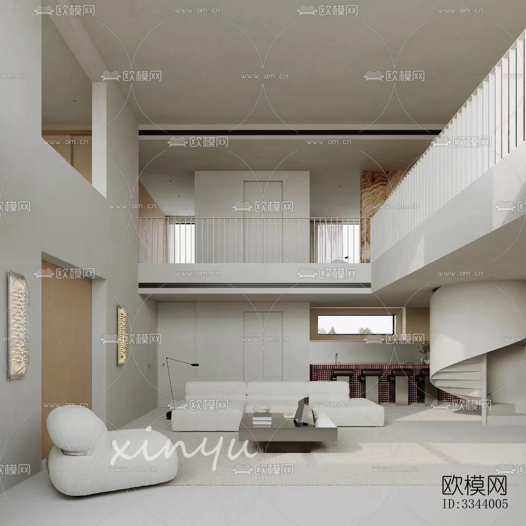 现代别墅效果图下载（渲染图3）