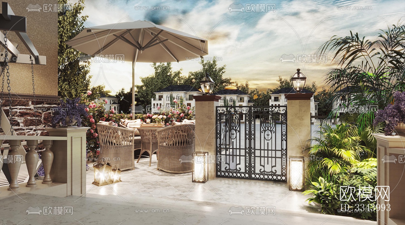 现代别墅效果图下载（渲染图1）