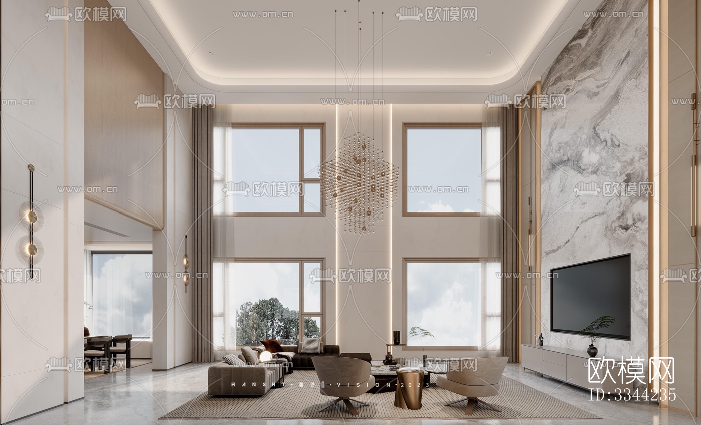 现代别墅效果图下载（渲染图6）