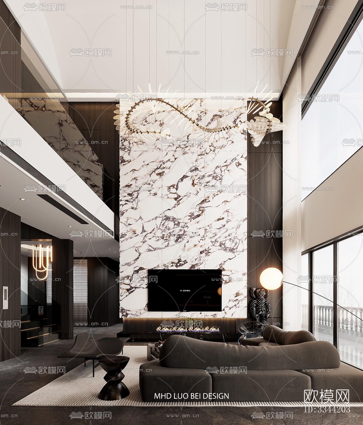 现代别墅效果图下载（渲染图8）