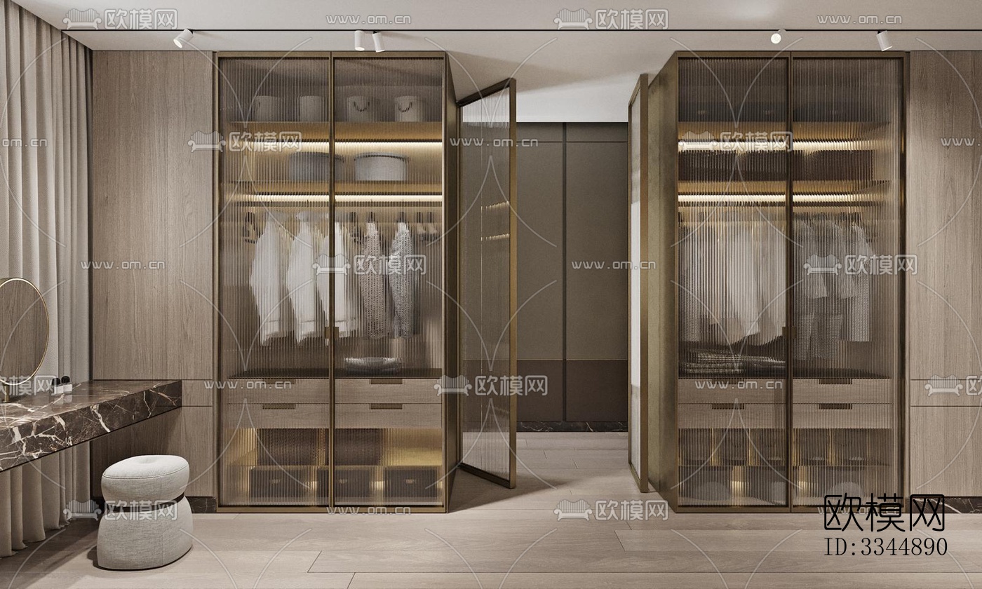 现代卧室效果图下载（渲染图8）