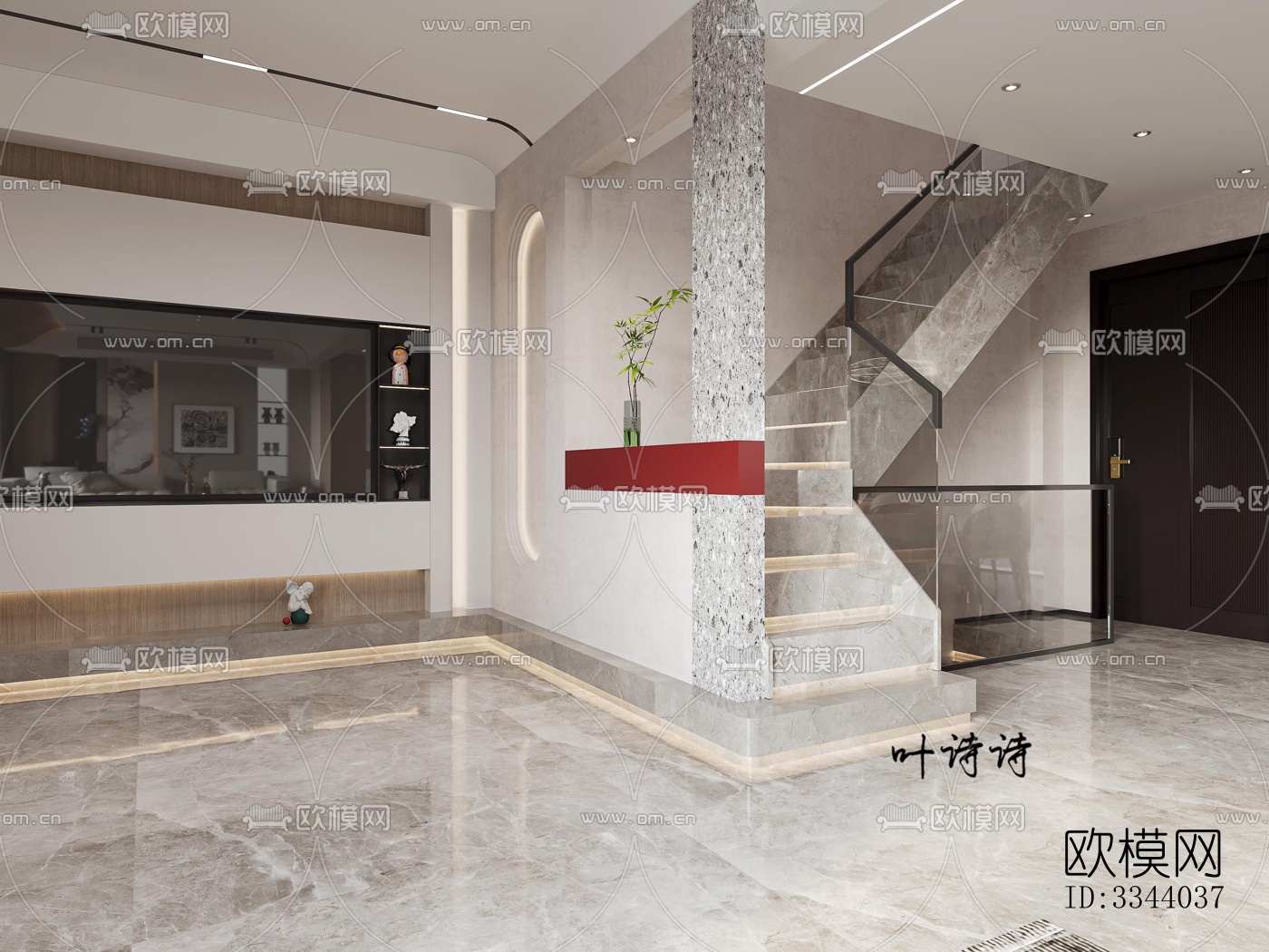 现代别墅效果图下载（渲染图4）