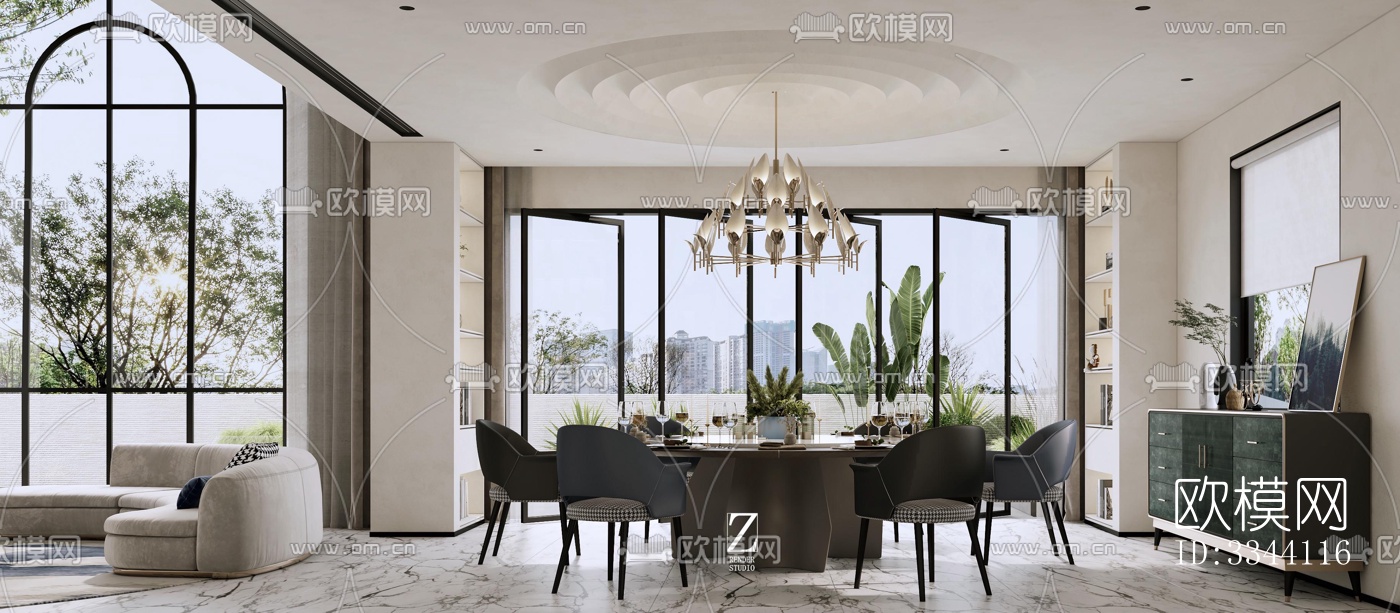 现代别墅效果图下载（渲染图11）