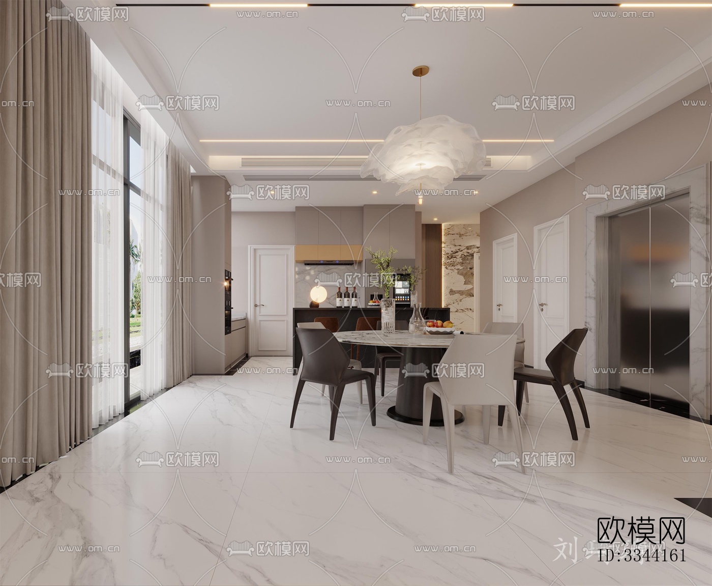 现代别墅效果图下载（渲染图1）