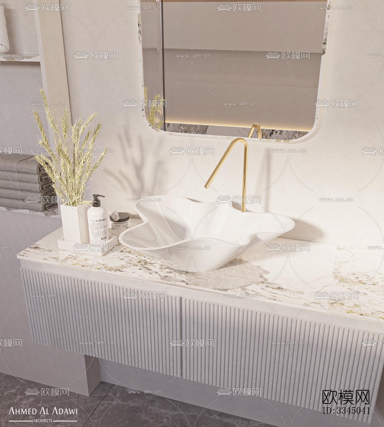 现代卫生间效果图下载（渲染图3）