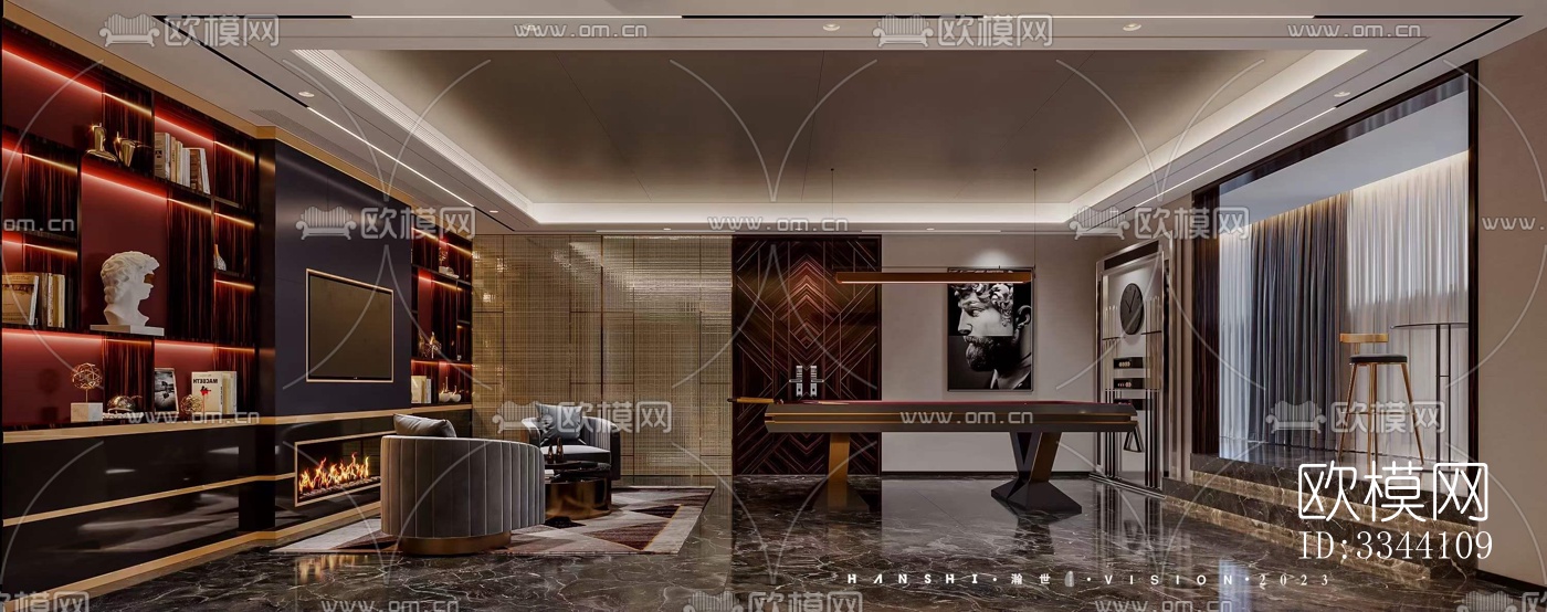 现代别墅效果图下载（渲染图8）