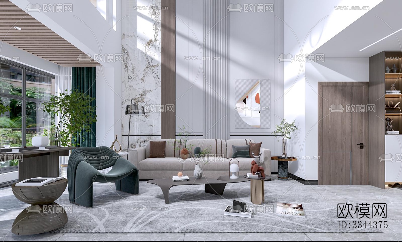 现代别墅效果图下载（渲染图1）