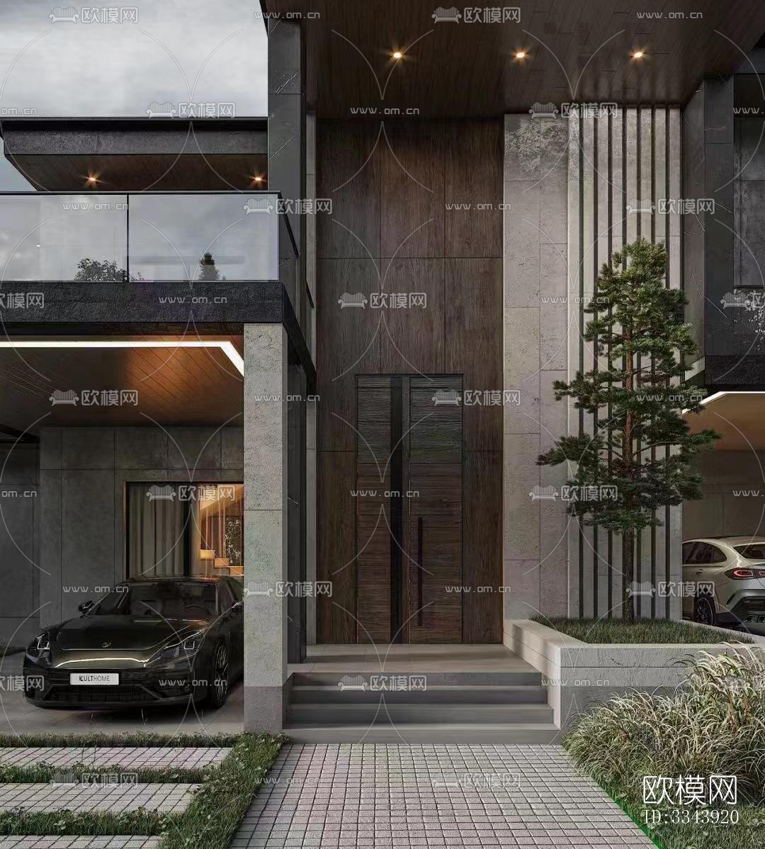 现代别墅效果图下载（渲染图6）