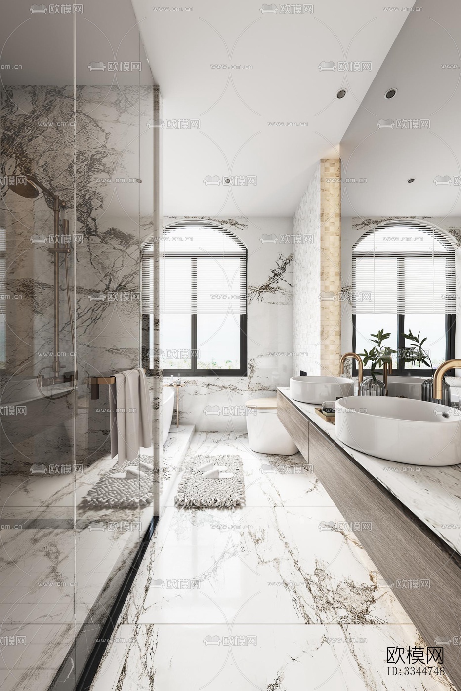 现代卧室效果图下载（渲染图10）