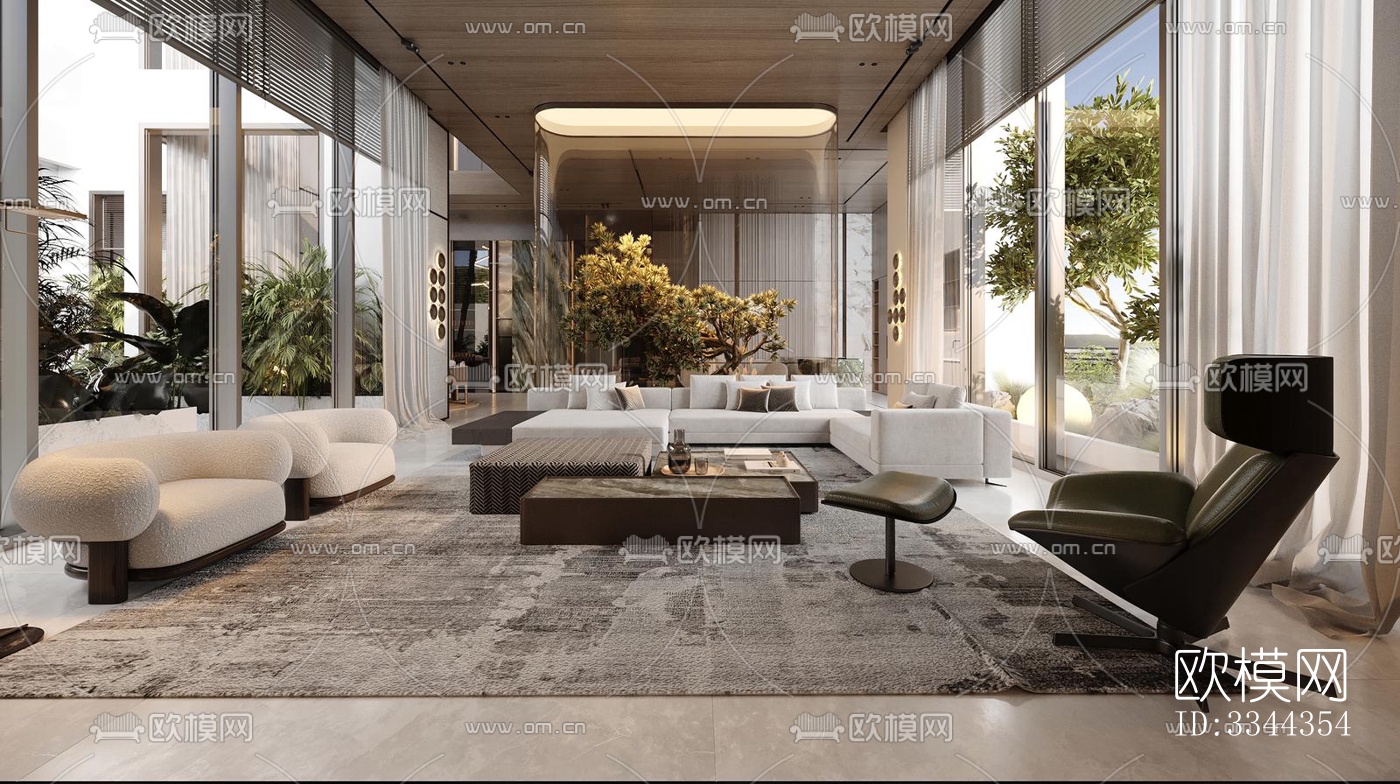 现代别墅效果图下载（渲染图16）