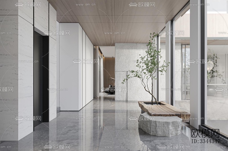 现代别墅效果图下载(渲染图9)