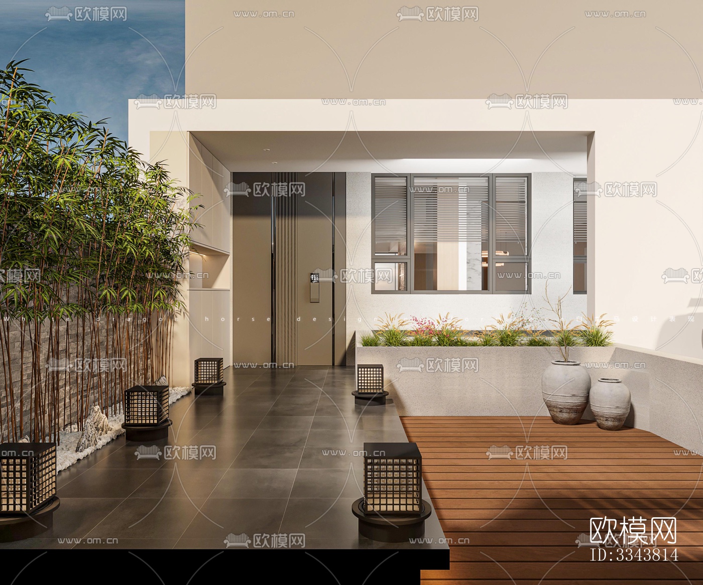 现代别墅效果图下载（渲染图7）