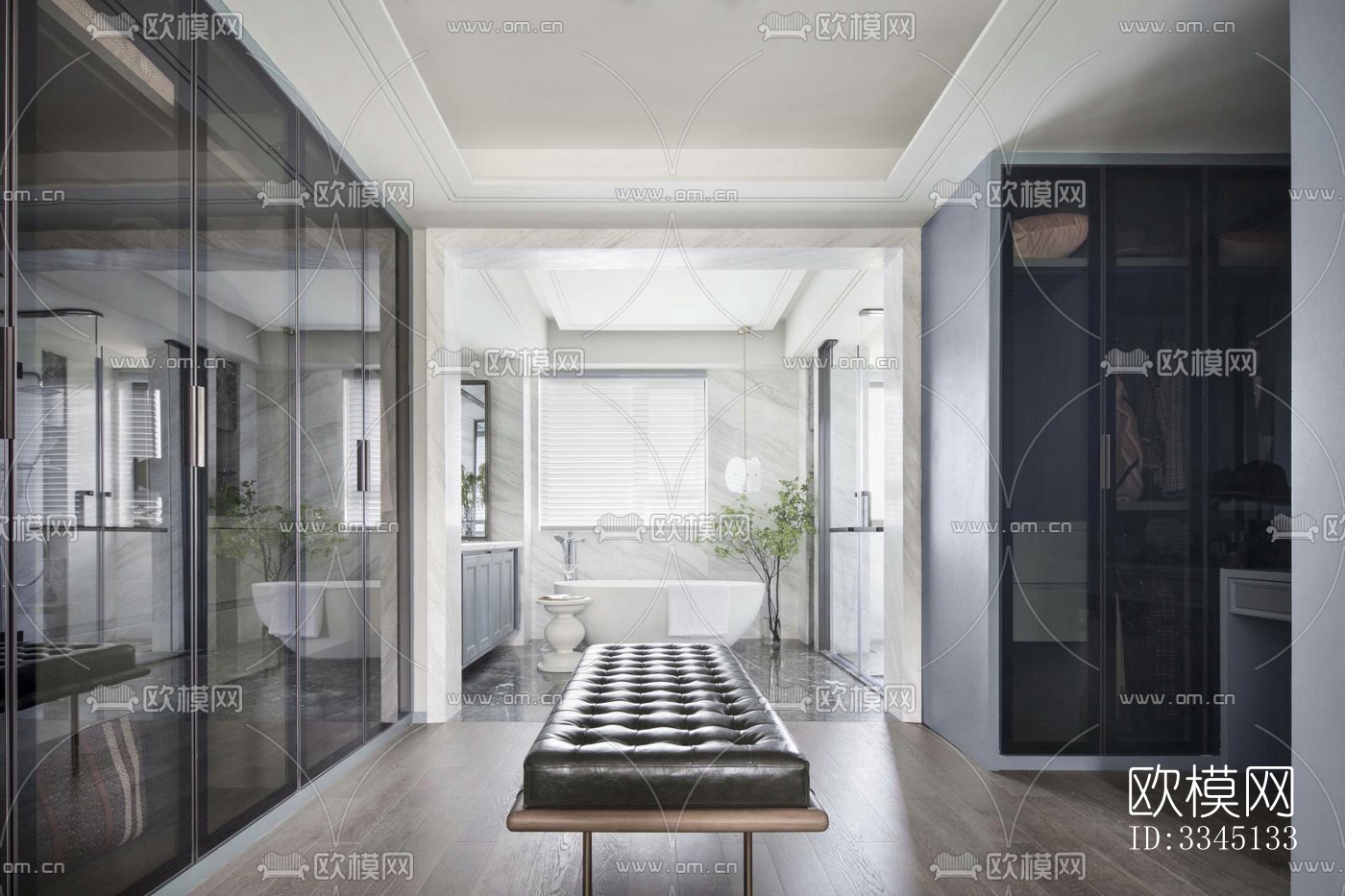 现代卫生间效果图下载（渲染图13）