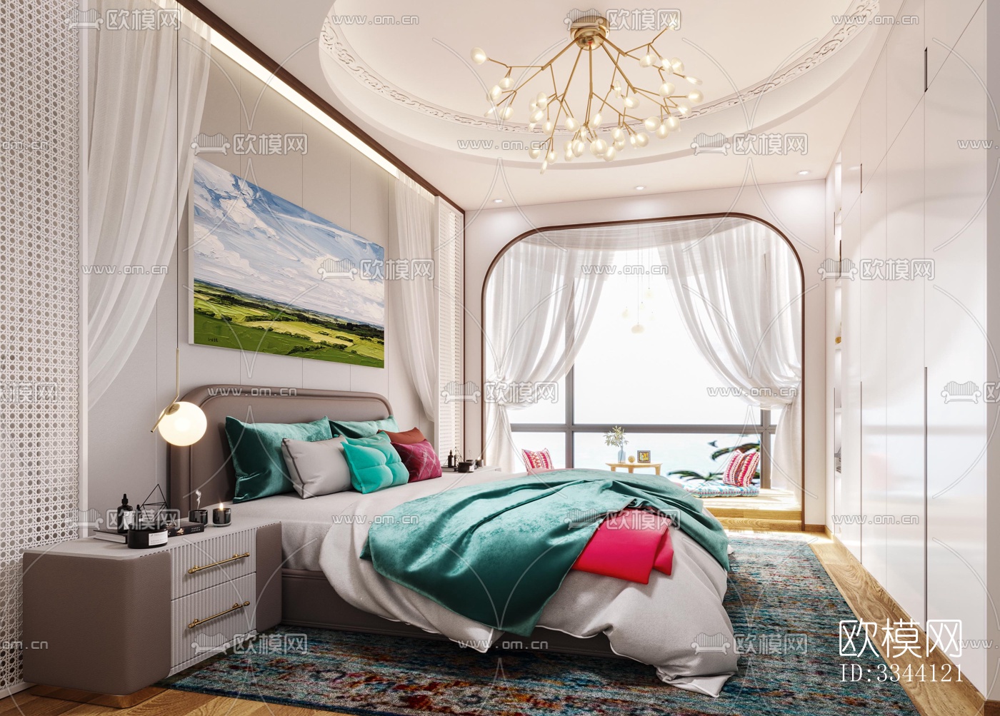 现代别墅效果图下载（渲染图3）