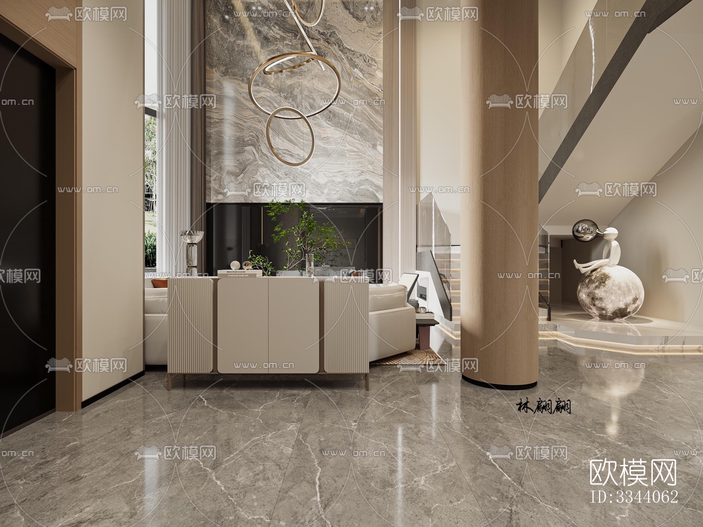 现代别墅效果图下载（渲染图2）