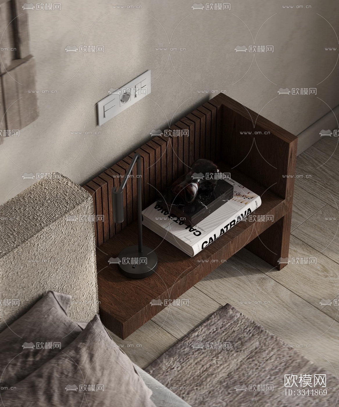 现代卧室效果图下载（渲染图7）