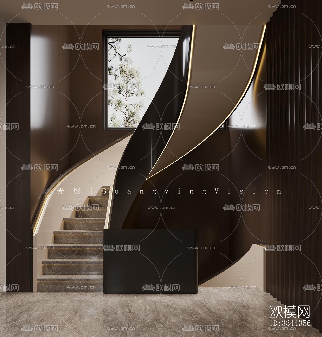 现代别墅效果图下载（渲染图8）