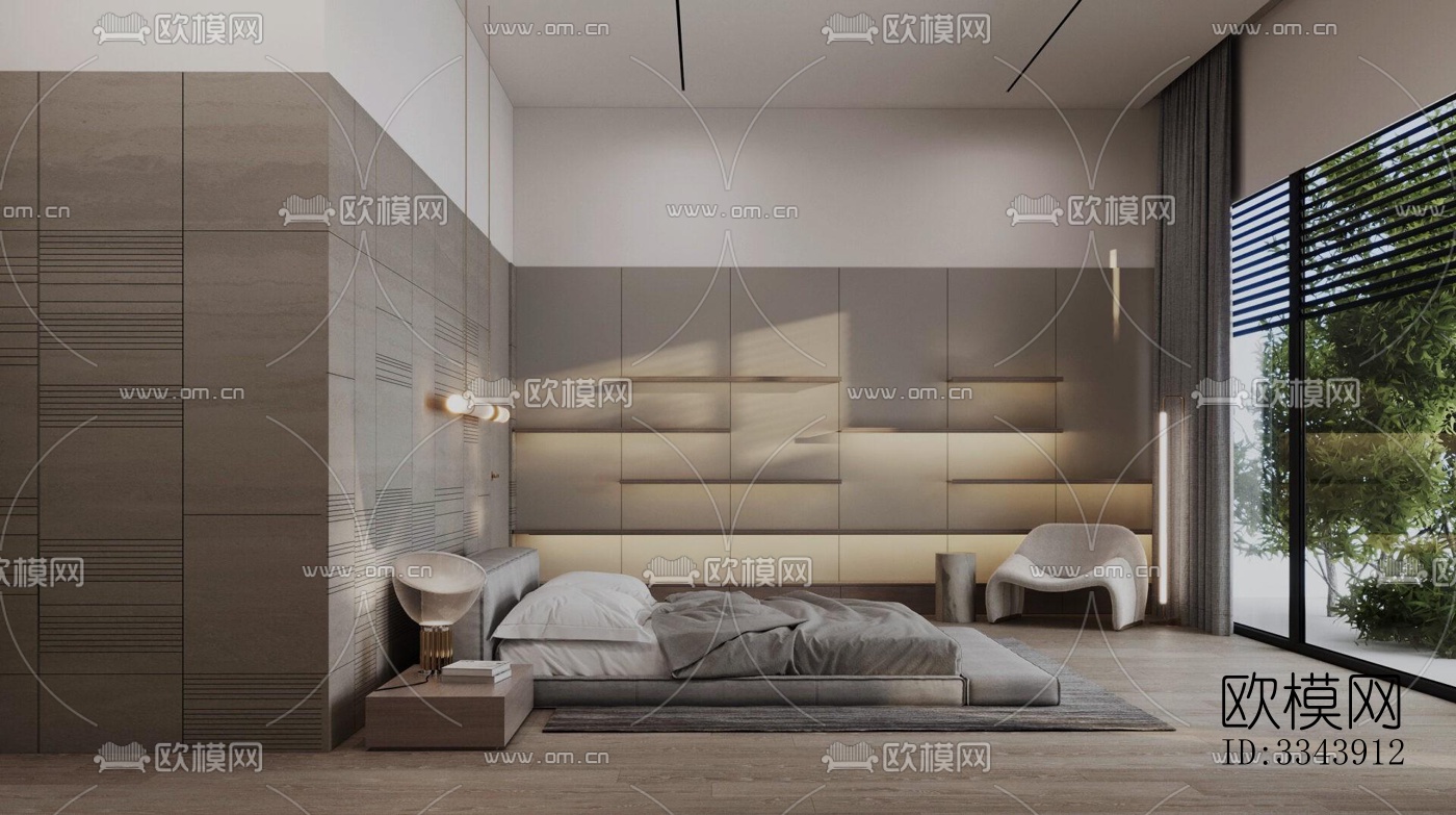 现代别墅效果图下载（渲染图3）