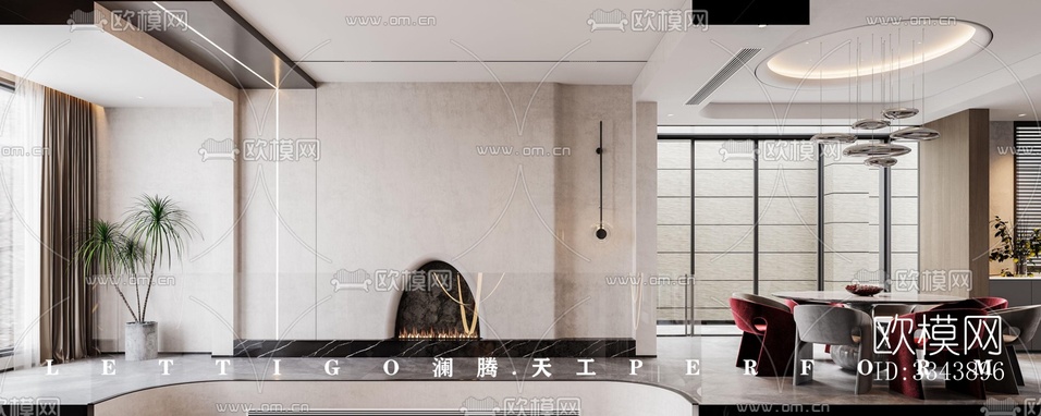 現(xiàn)代別墅效果圖下載(渲染圖3)