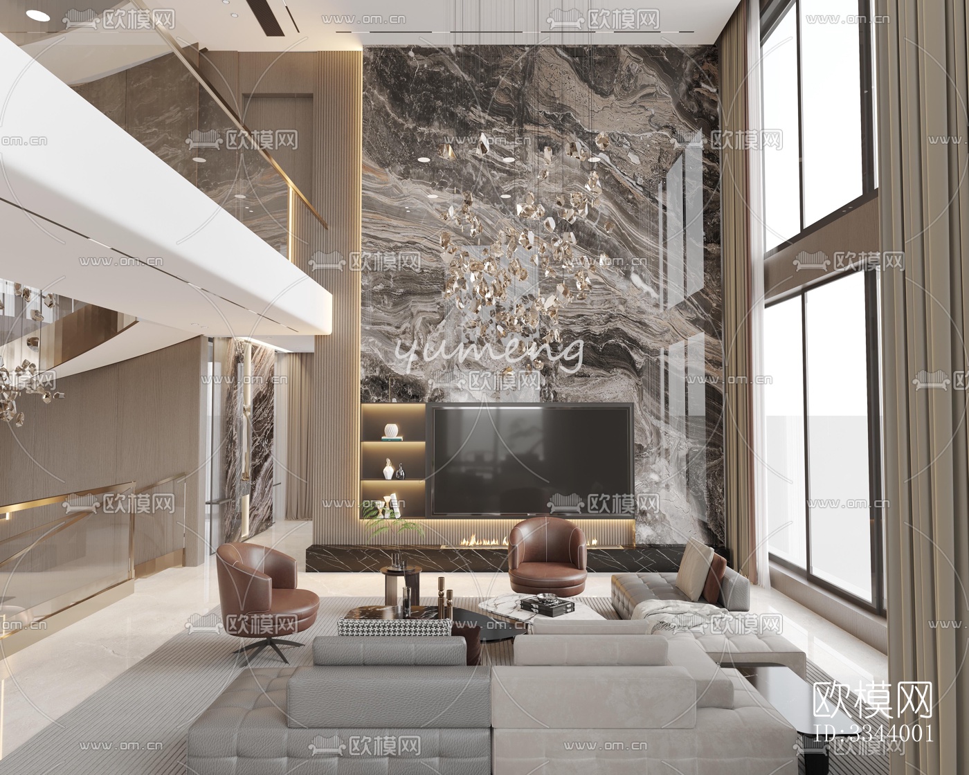 现代别墅效果图下载（渲染图5）