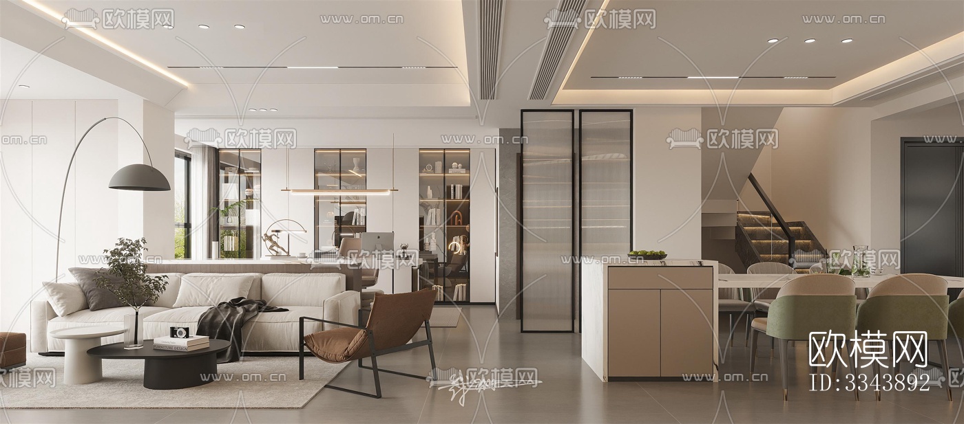 现代别墅效果图下载（渲染图1）