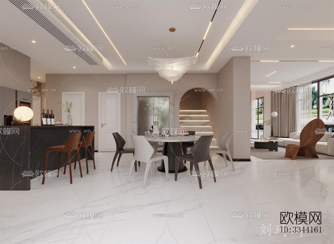 现代别墅效果图下载（渲染图6）