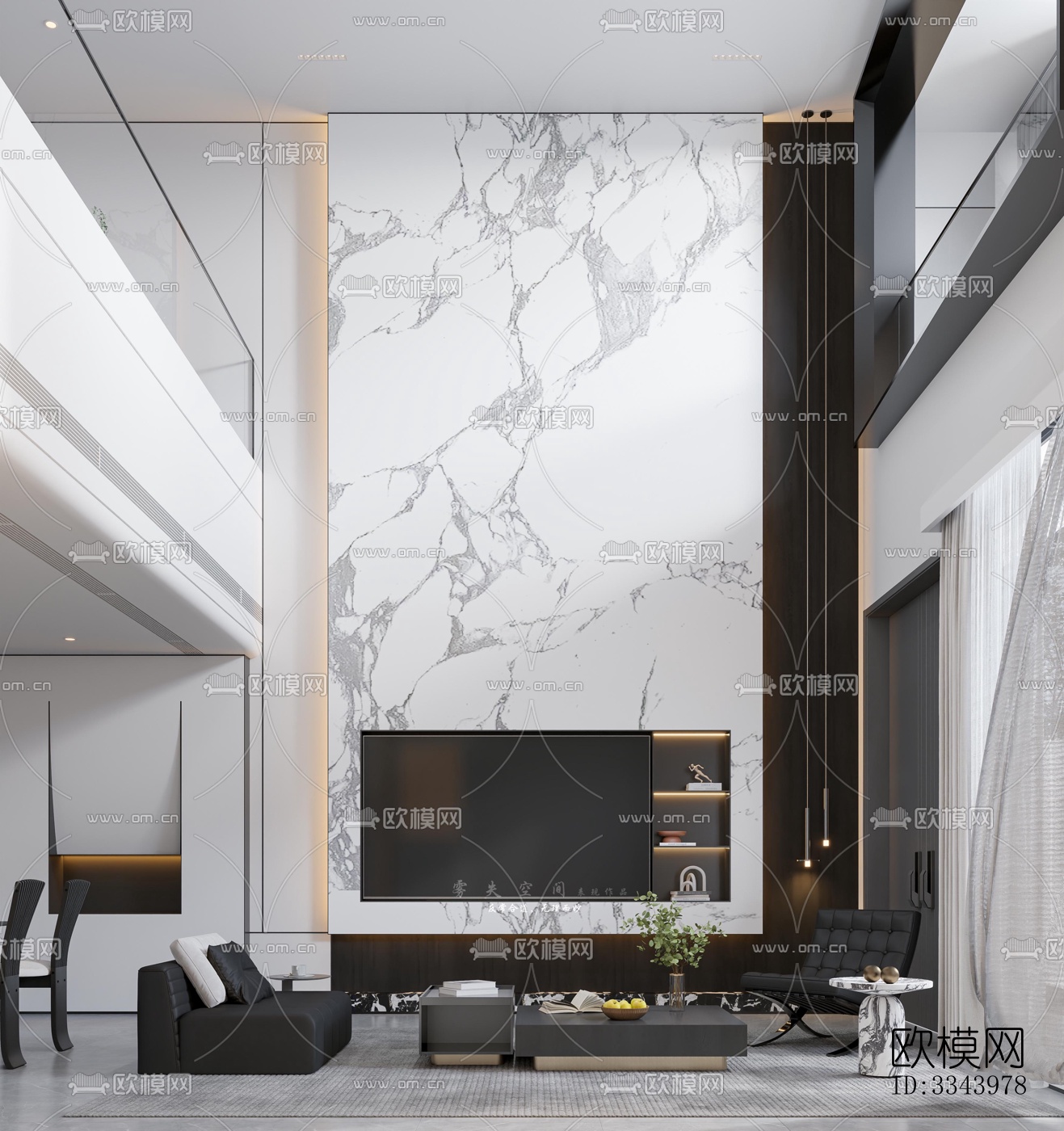 现代别墅效果图下载（渲染图1）