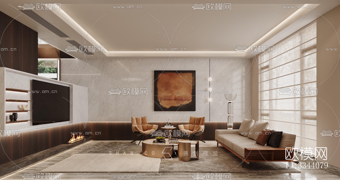 现代别墅效果图下载（渲染图12）