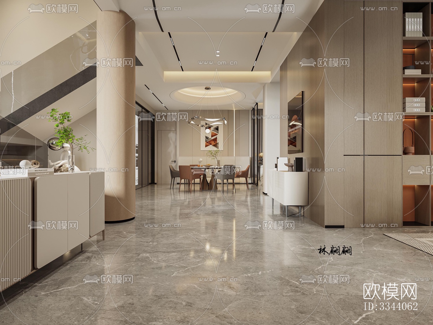 现代别墅效果图下载（渲染图3）