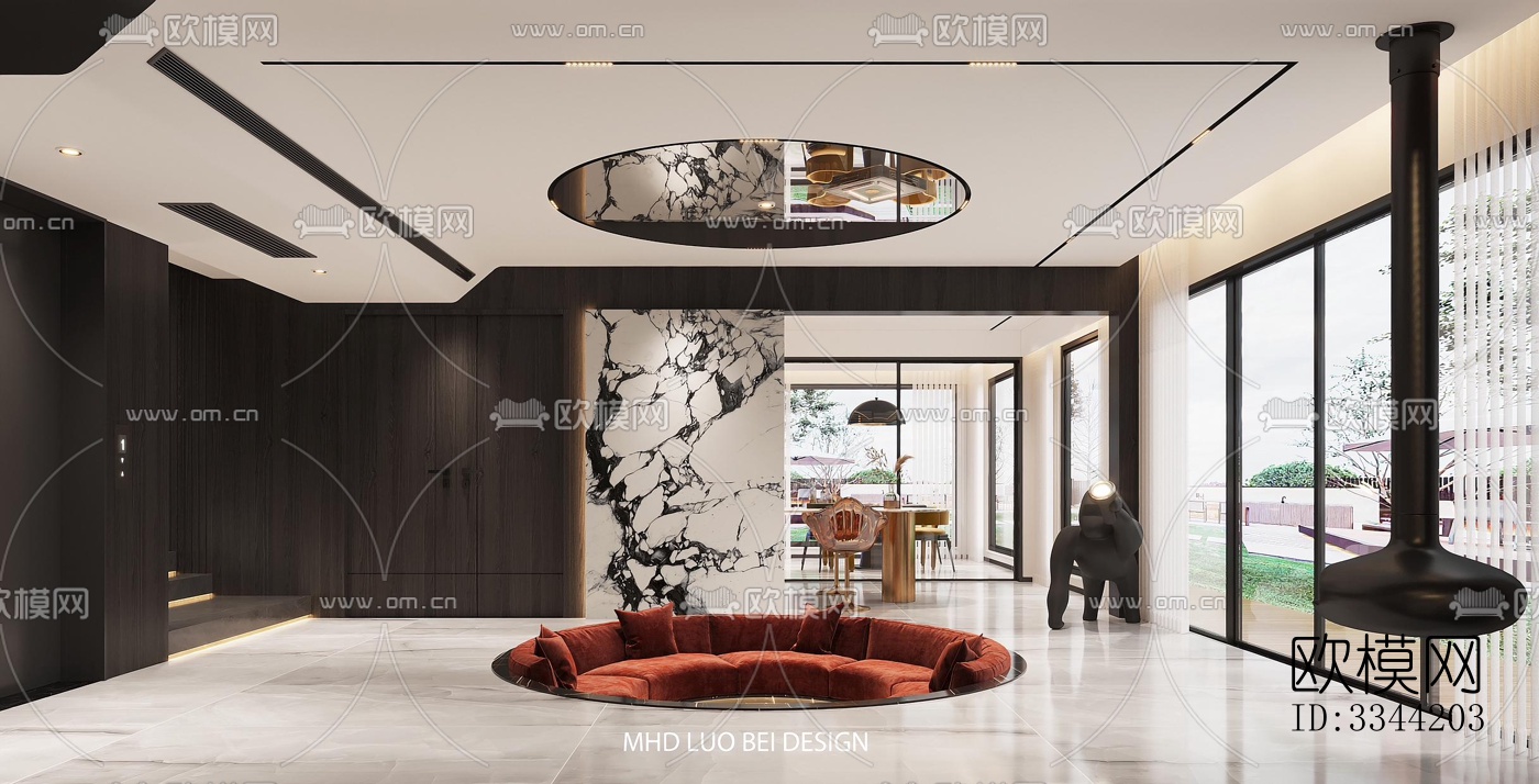 现代别墅效果图下载（渲染图3）