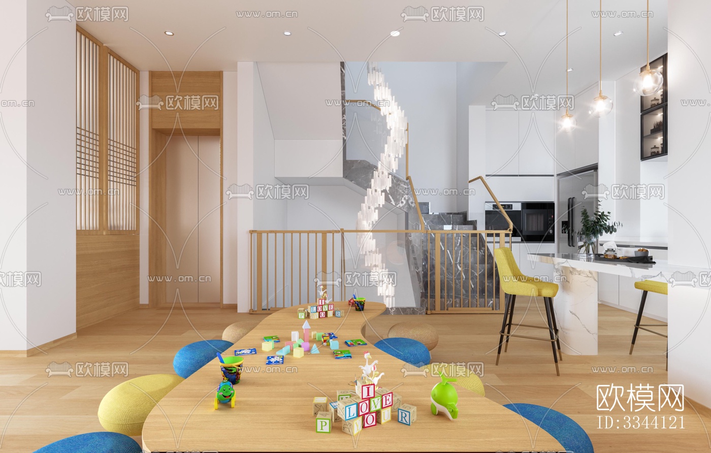 现代别墅效果图下载（渲染图9）