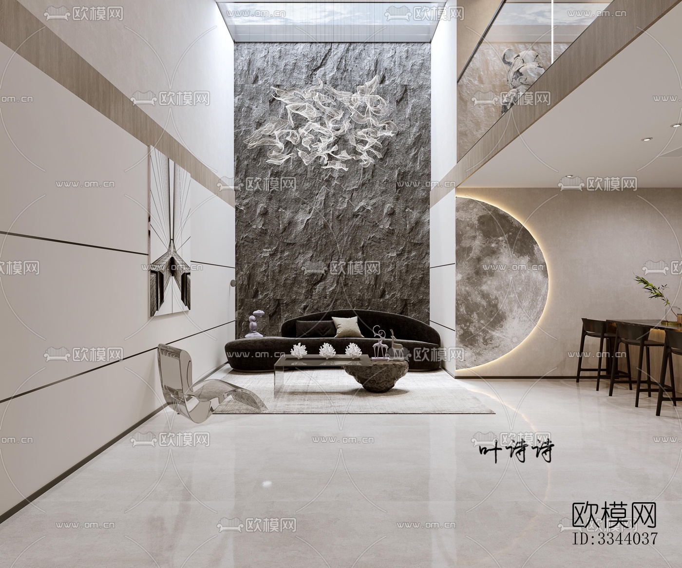 现代别墅效果图下载（渲染图7）