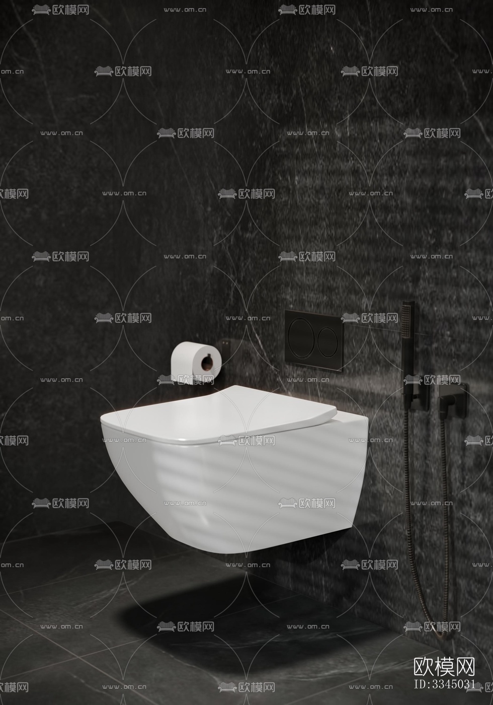 现代卫生间效果图下载（渲染图4）