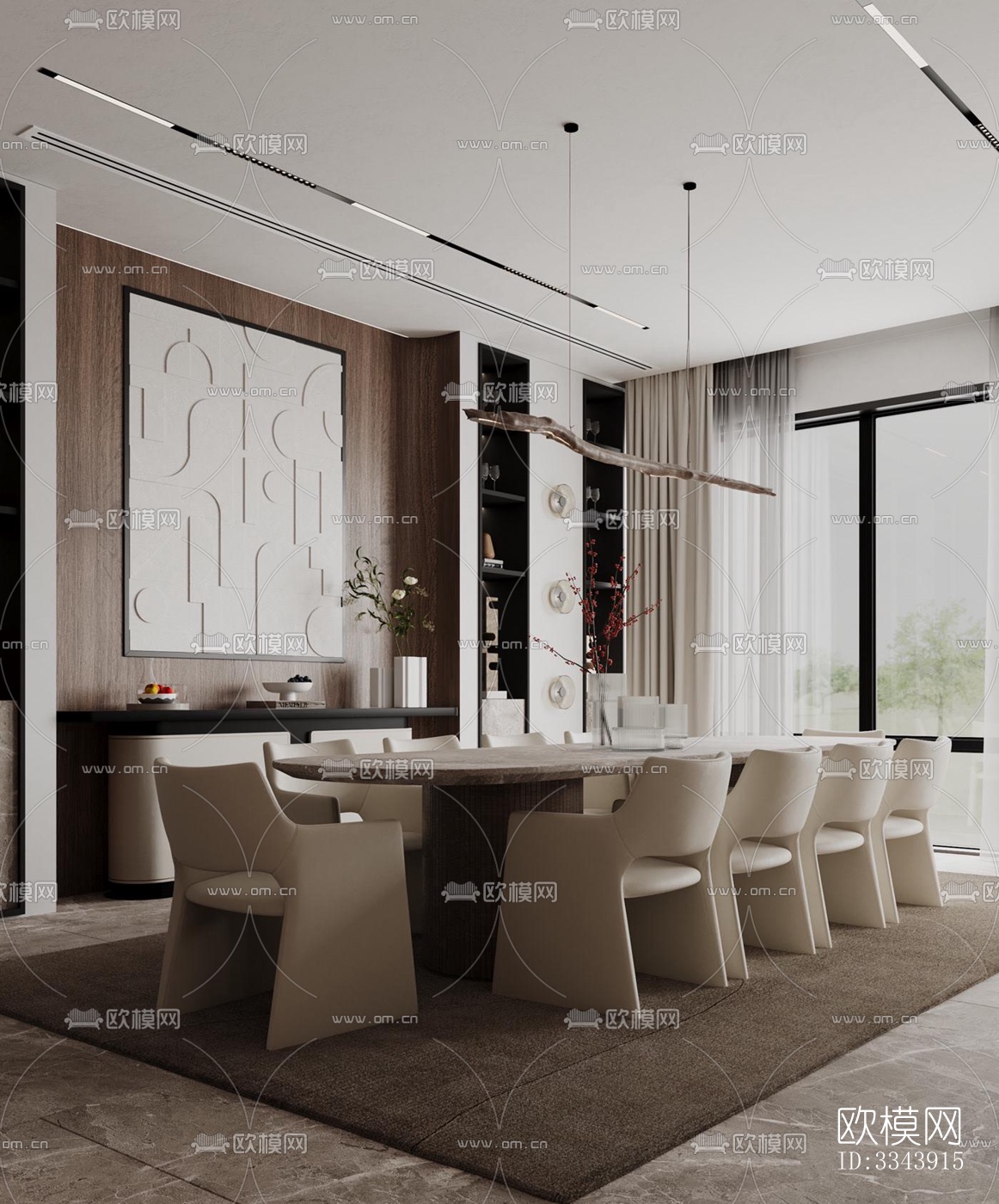 现代别墅效果图下载（渲染图14）