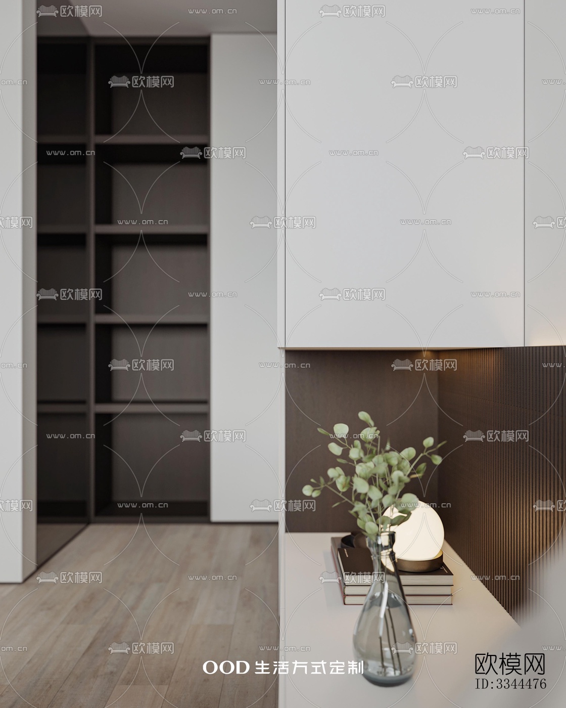 现代卧室效果图下载（渲染图1）