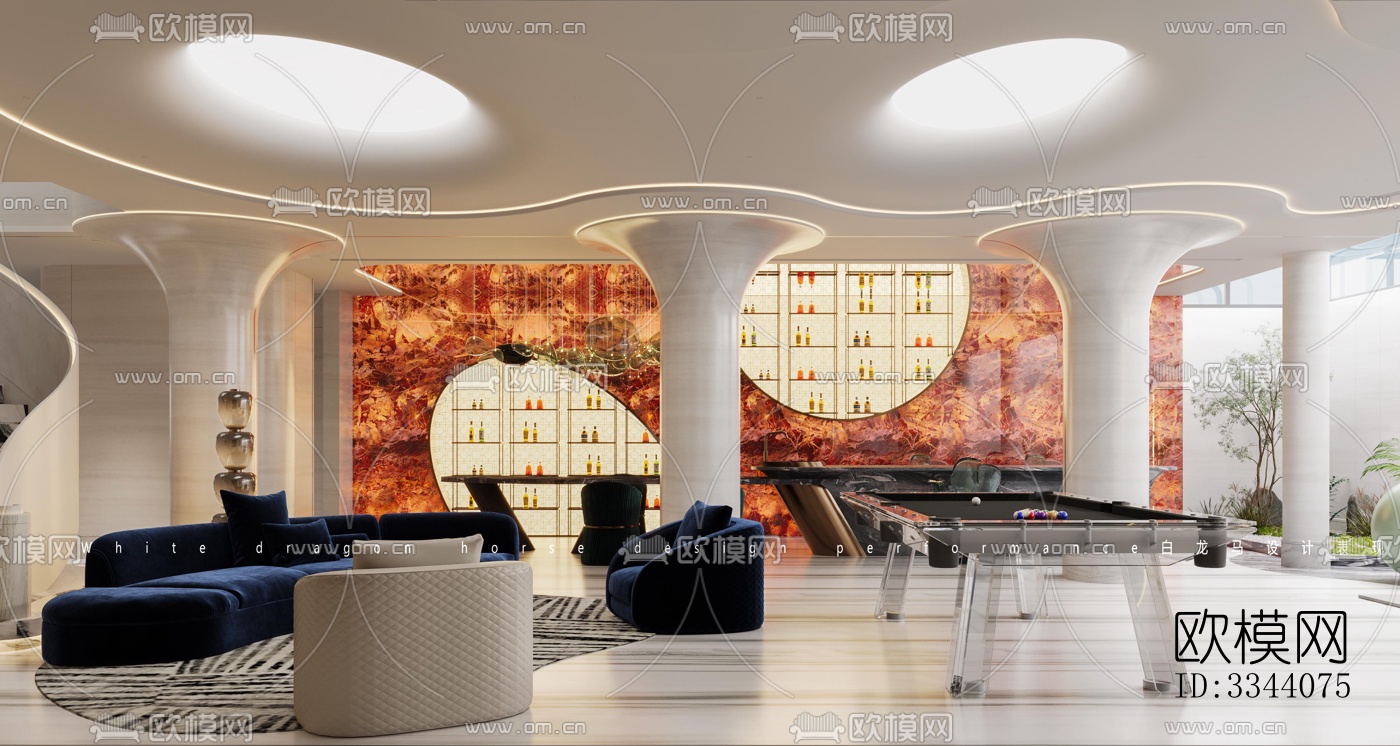 现代别墅效果图下载（渲染图10）