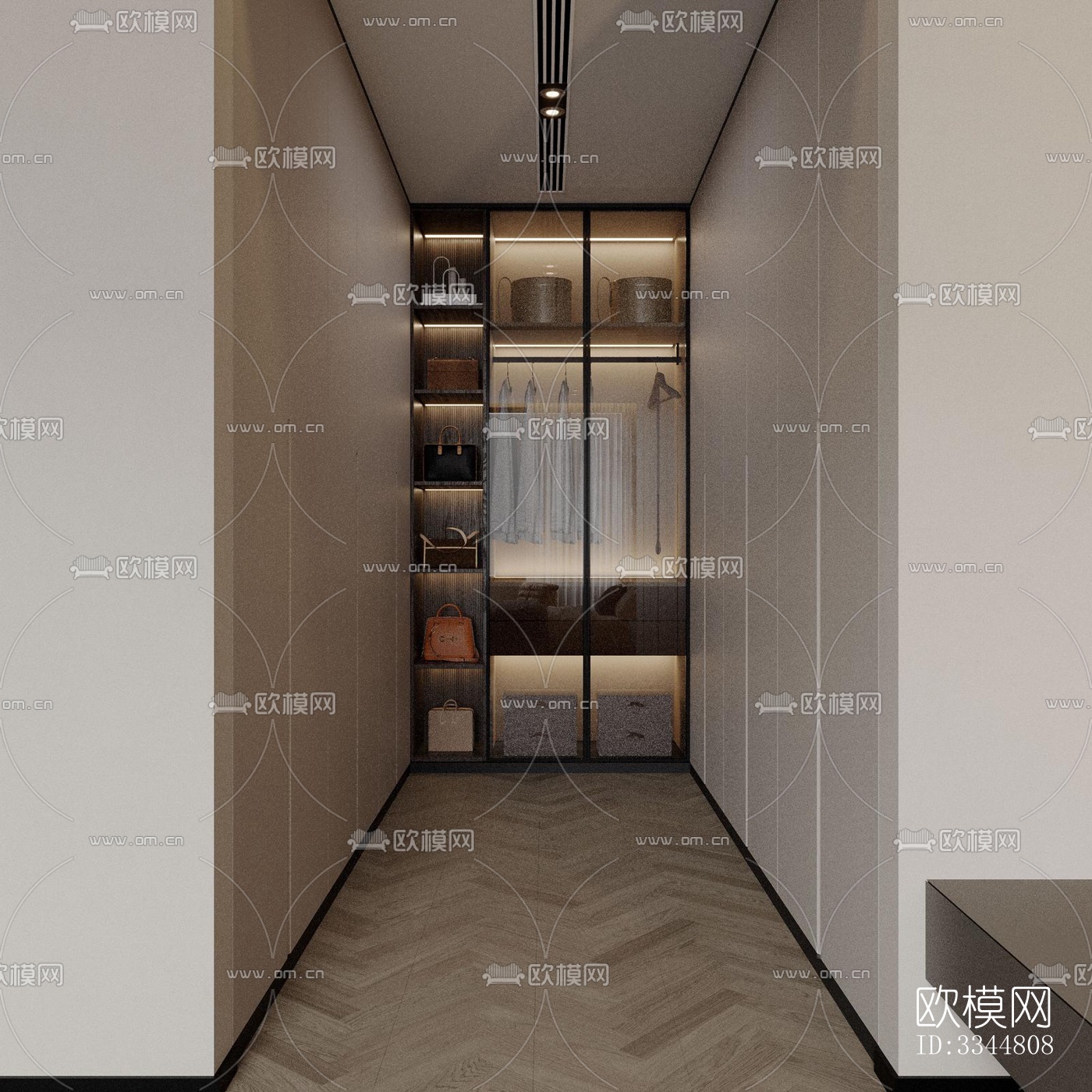 现代卧室效果图下载（渲染图3）