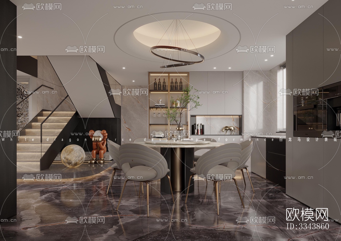 现代别墅效果图下载（渲染图3）