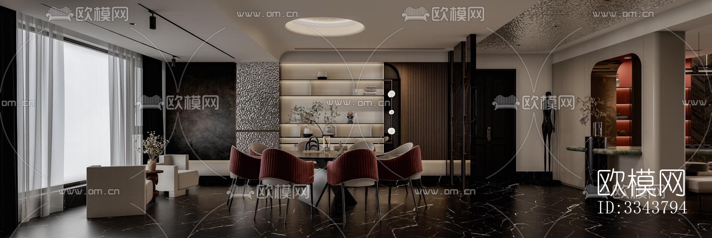 后现代别墅效果图下载（渲染图3）