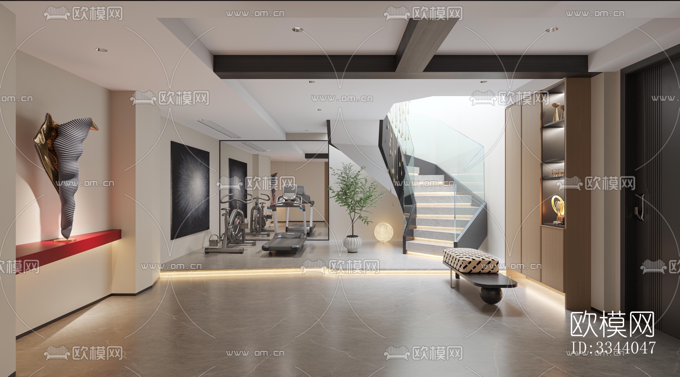 现代别墅效果图下载（渲染图1）