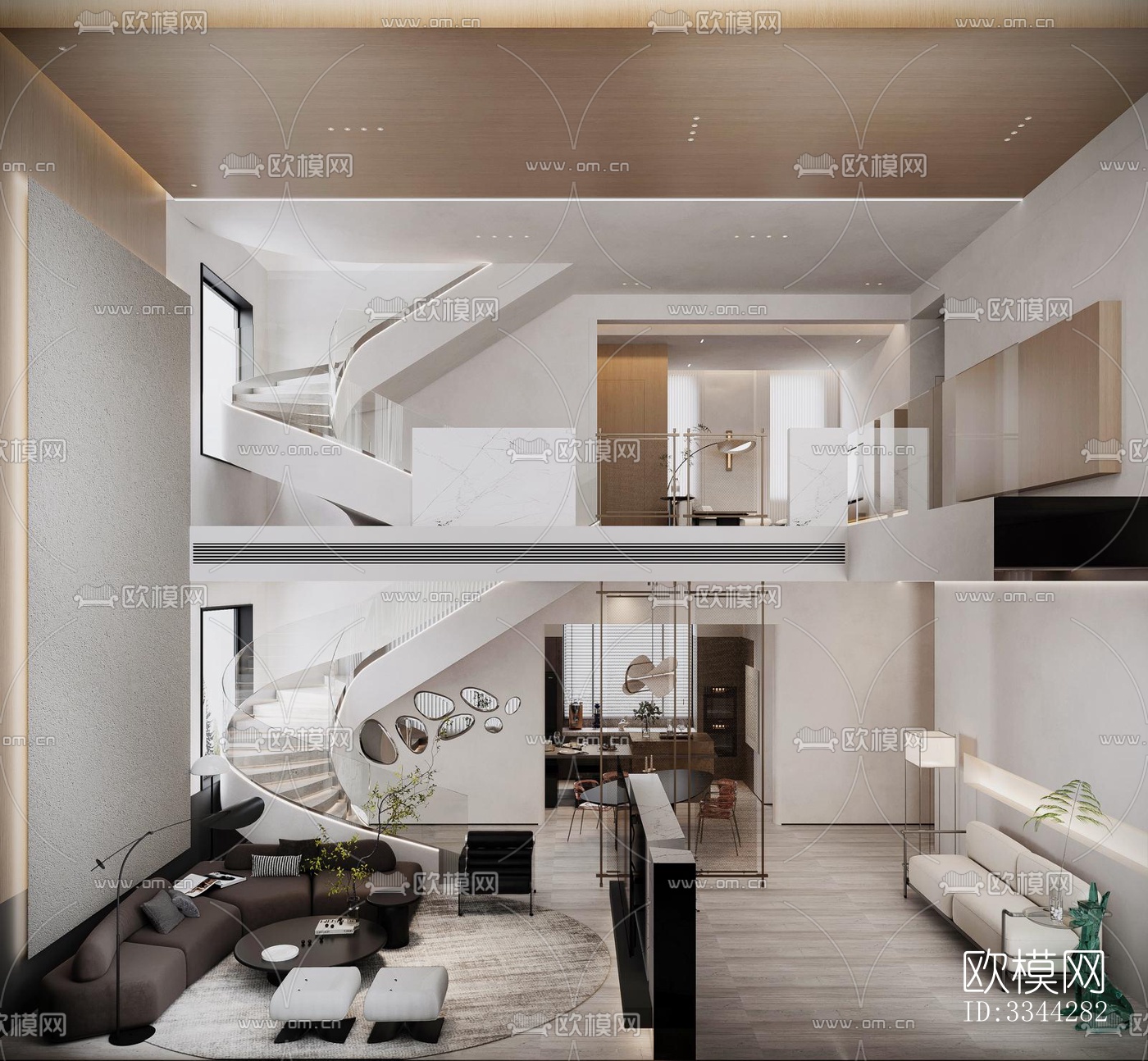 现代别墅效果图下载（渲染图6）