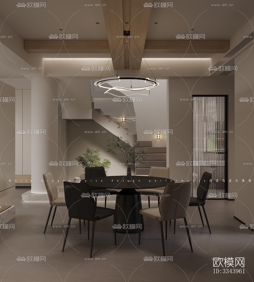 现代别墅效果图下载(渲染图8)