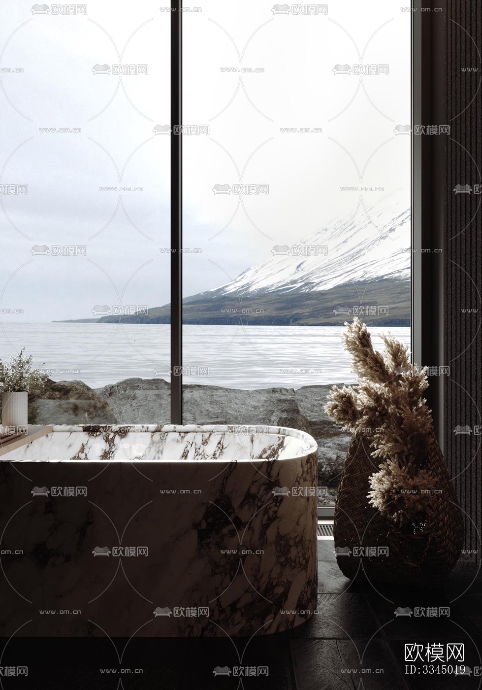 现代卫生间效果图下载（渲染图7）